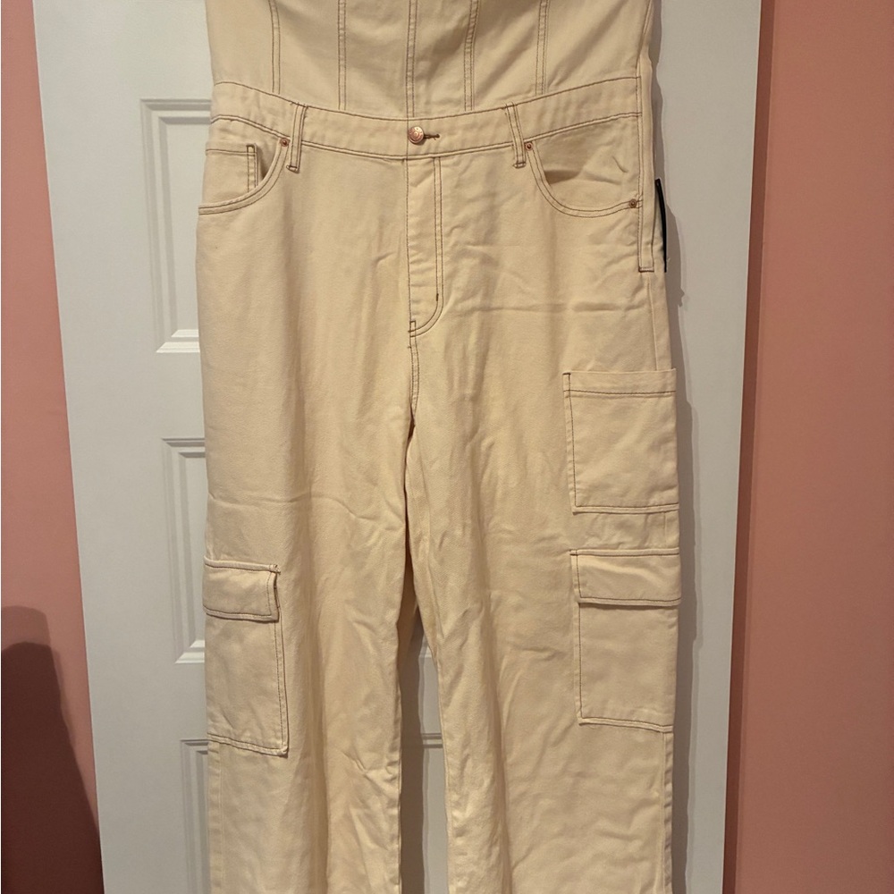 Target Cream Jumpsuit